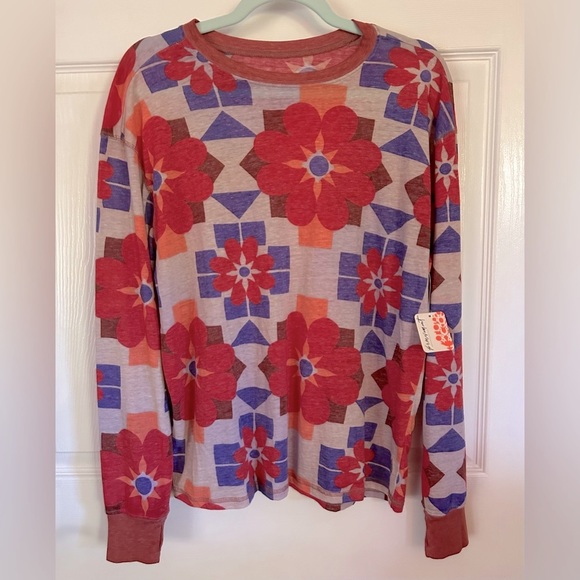 Free People | Keep Rolling Long Sleeve Tee | Sweet Lavender Combo - Picture 4 of 6